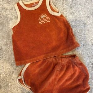 Cat & Jack Terry Tank + Shorts Set – 6–9M